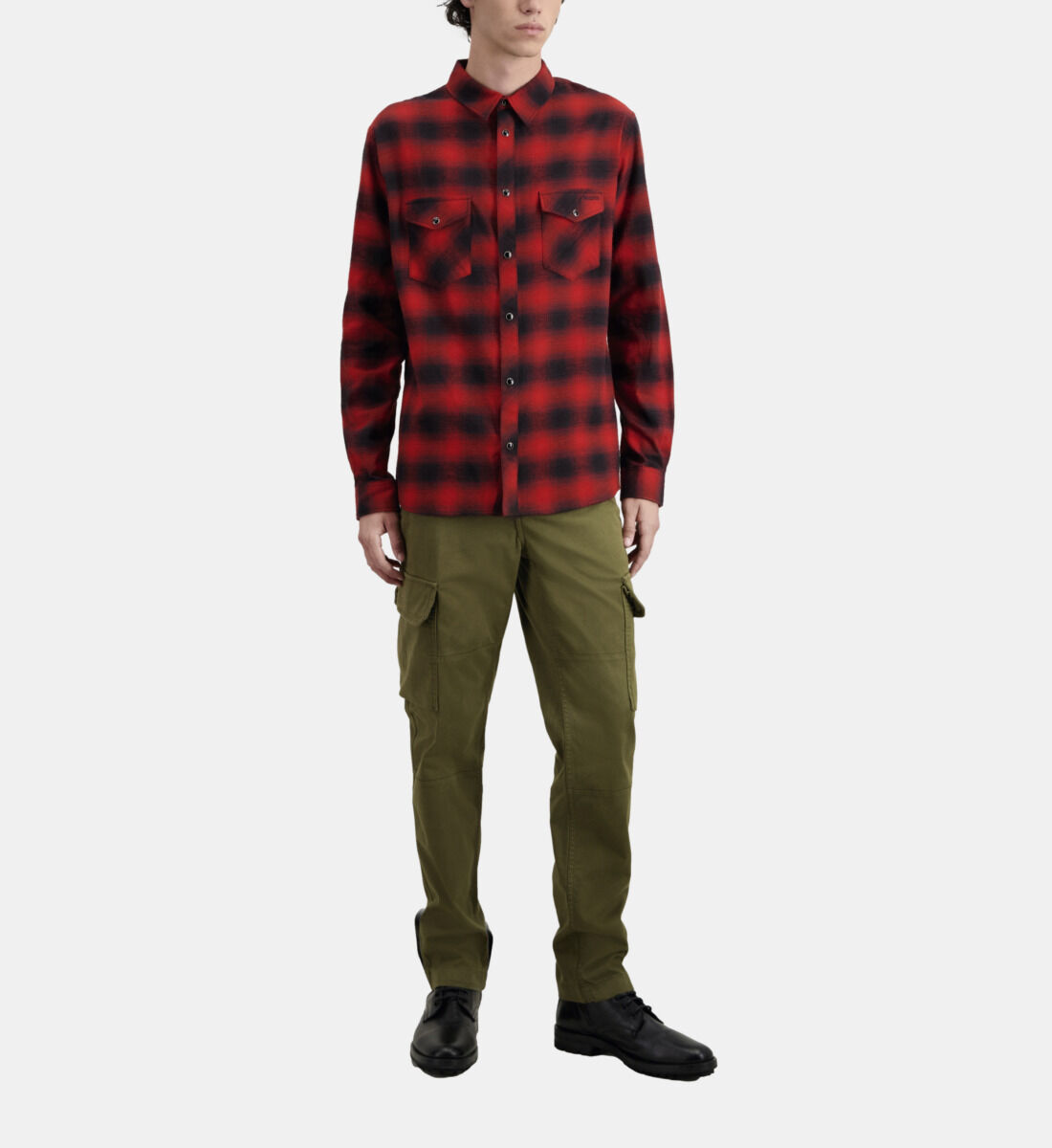 Red checkered 2025 vans shirt