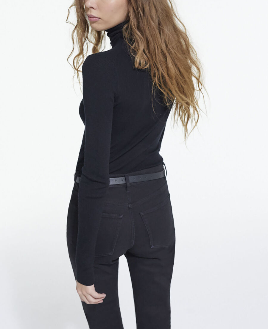 schwarzer wollpullover