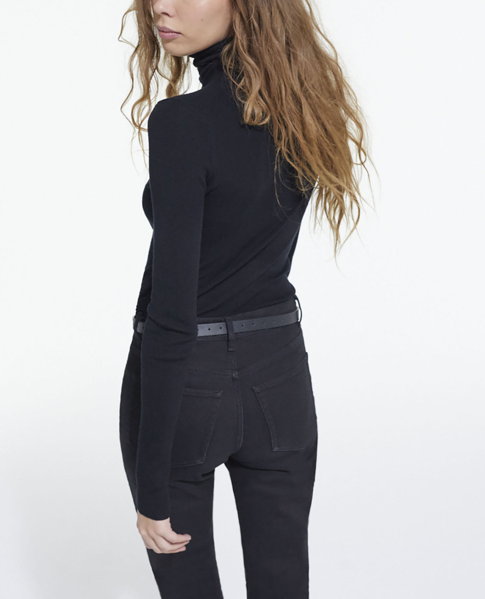 Schwarzer Wollpullover, BLACK, hi-res image number null