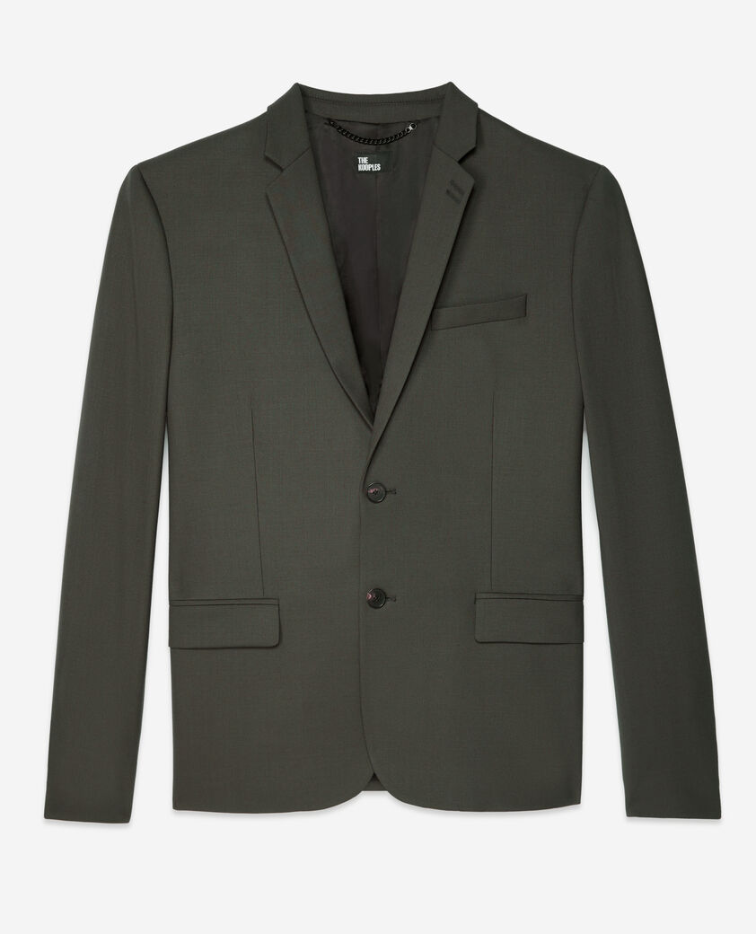 The Kooples HOMBRE KAKI chaqueta traje caqui lana