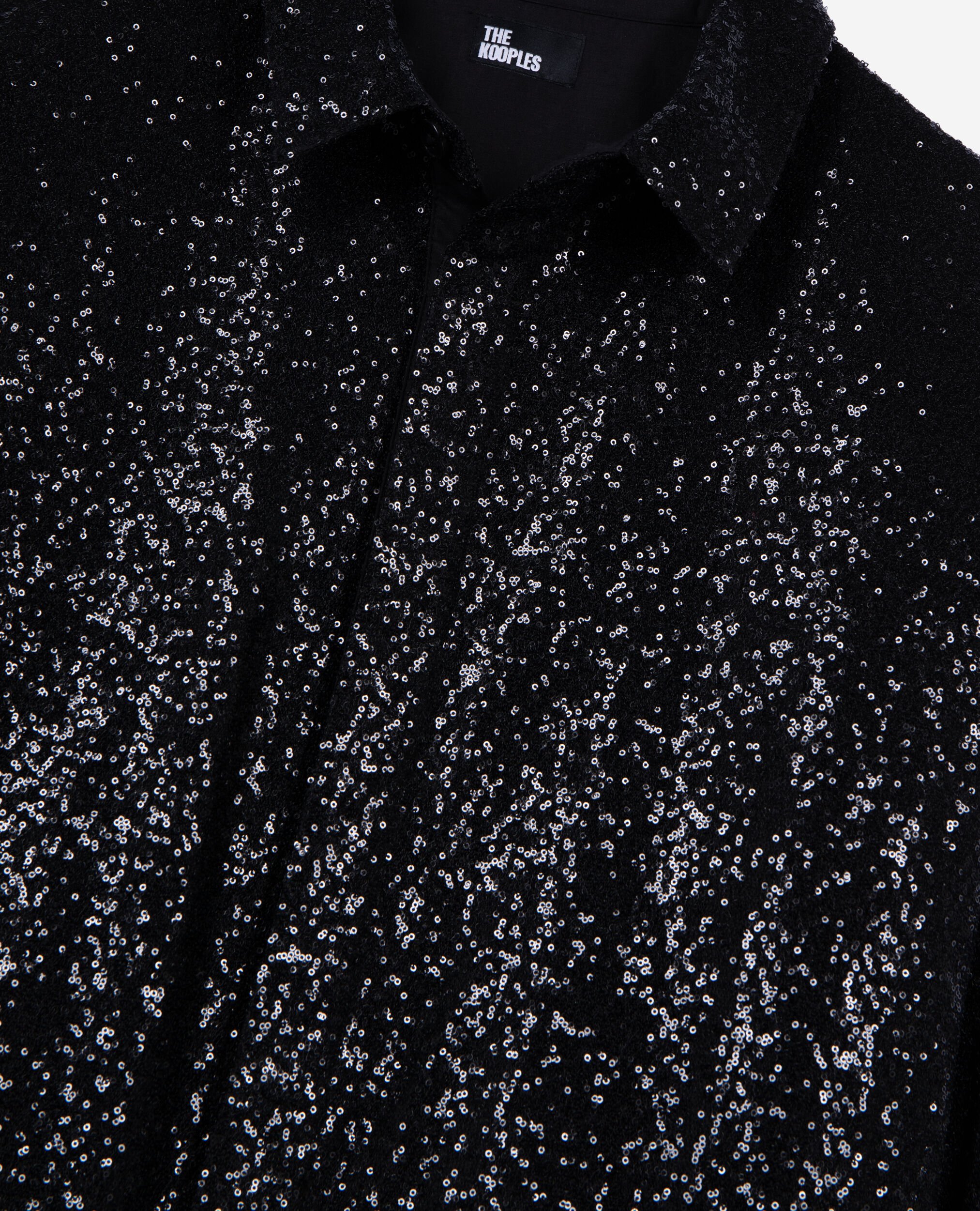 Chemise à sequins noire, BLACK, hi-res image number null