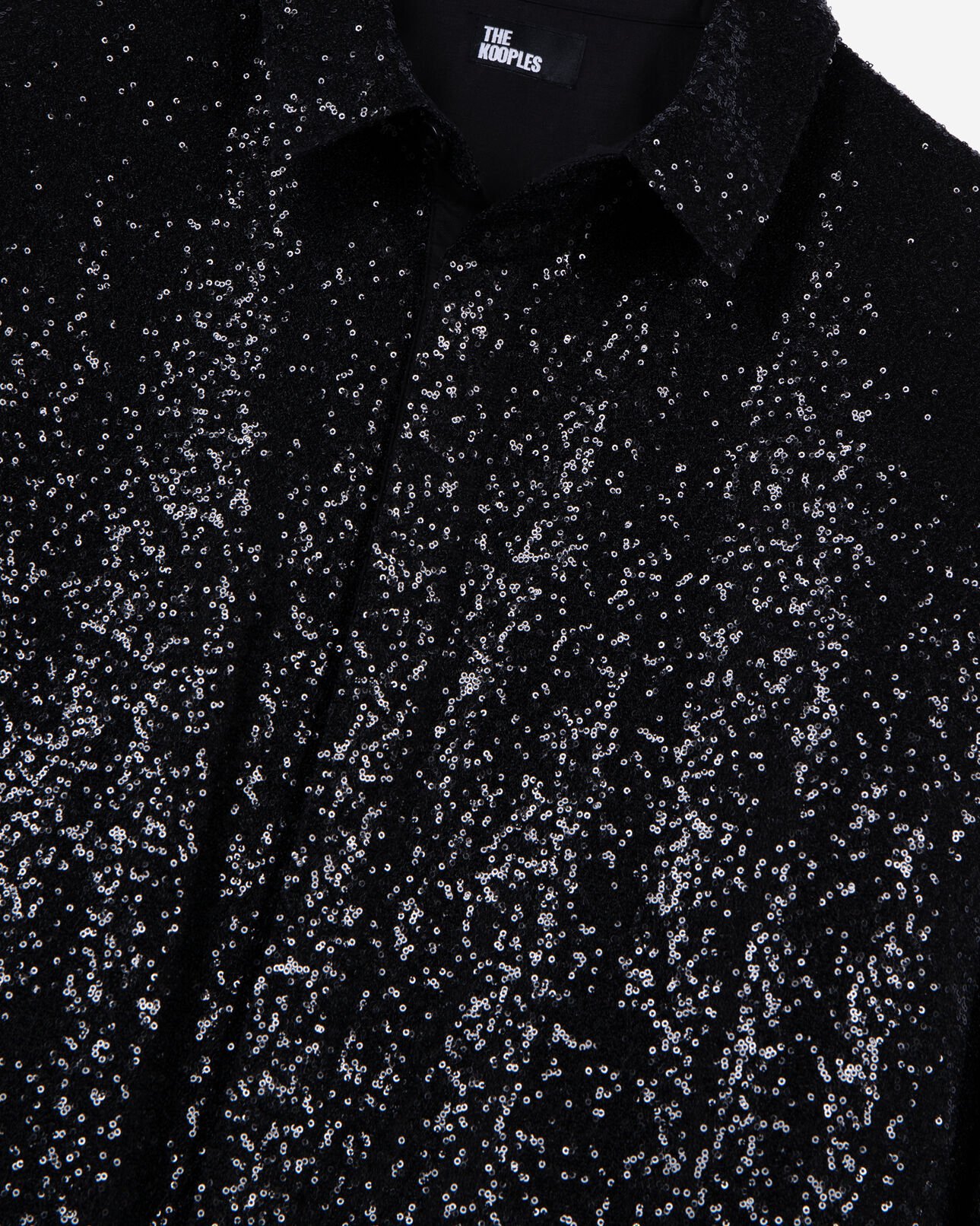 The Kooples HOMME BLACK chemise à sequins noire