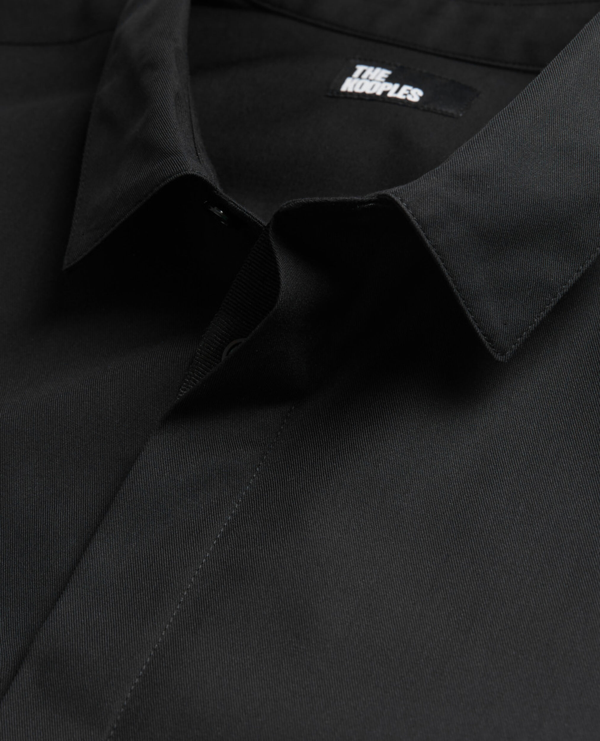 Schwarzes Hemd mit Klassischer Kragen, BLACK, hi-res image number null