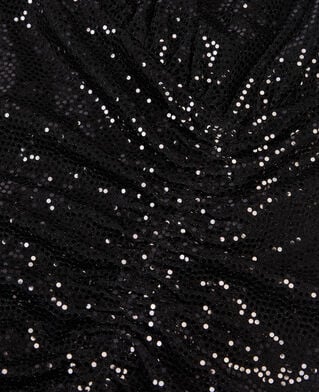 The Kooples FEMME BLACK robe courte à paillettes noire