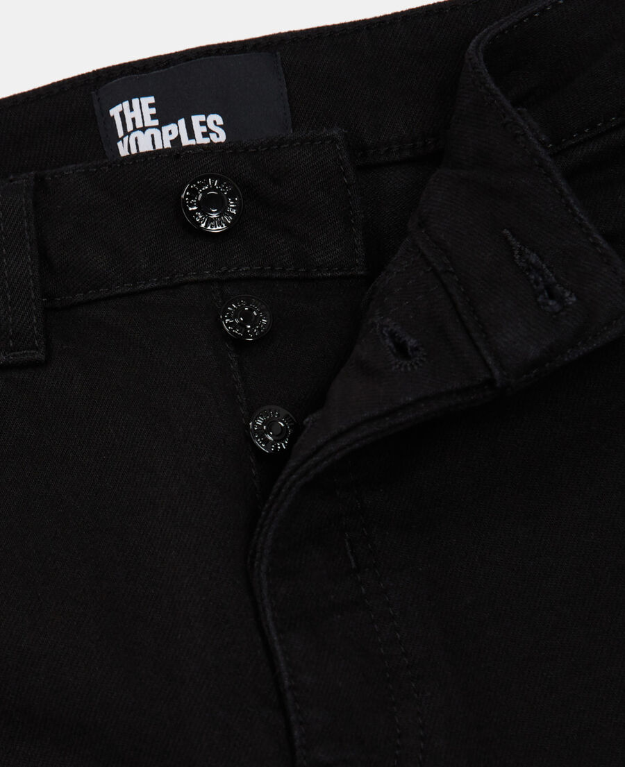 black slim-fit jeans