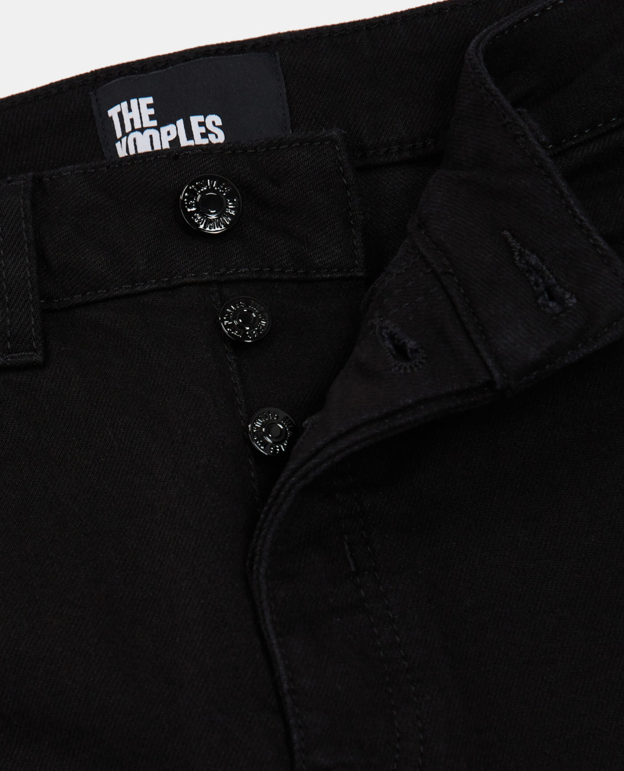 Black slim-fit jeans, BLACK, hi-res image number null