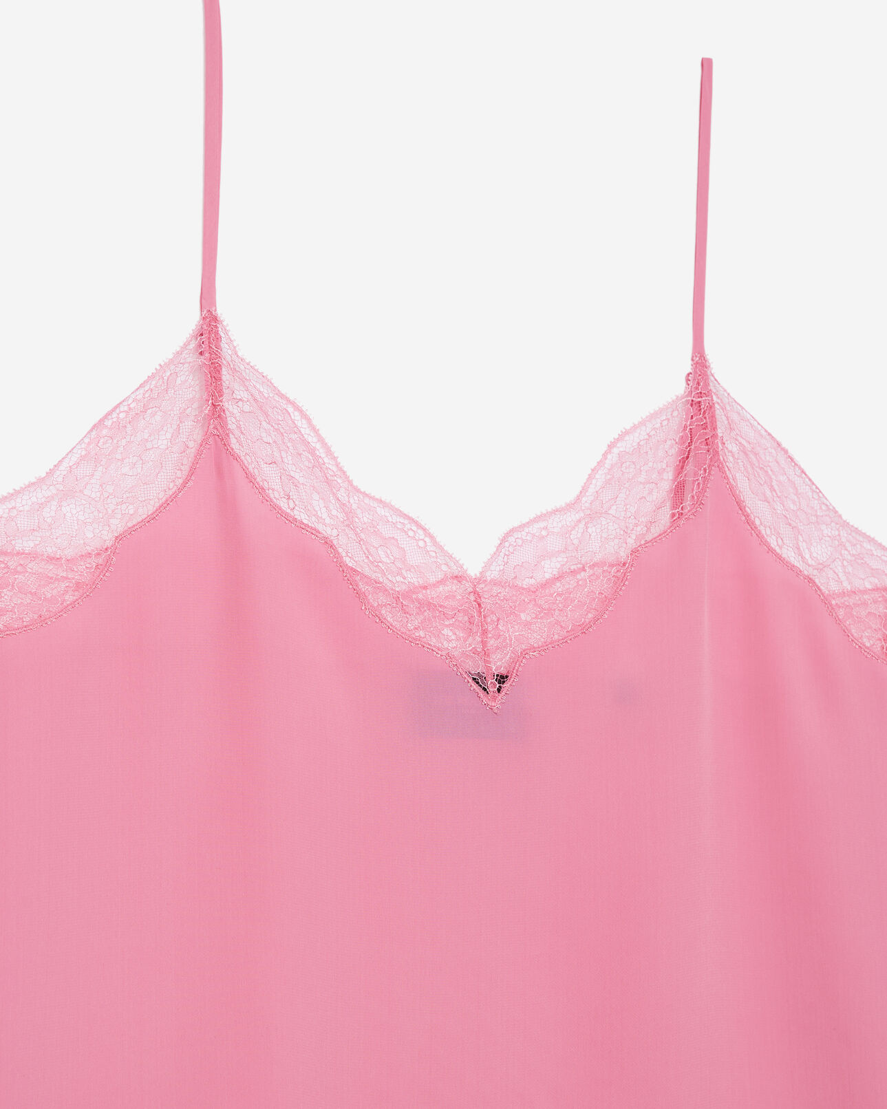The Kooples WOMEN PINK light pink camisole with lace