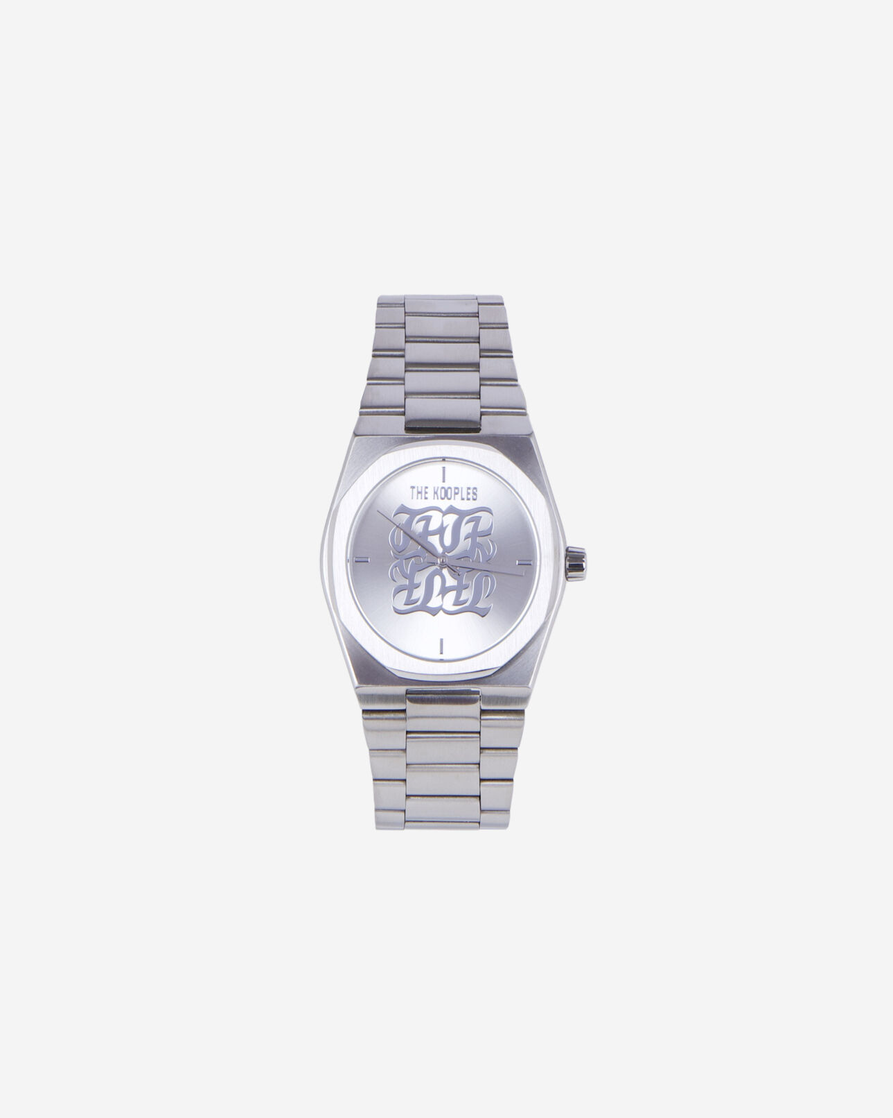 The Kooples MIXTE SILVER montre monogramme argentée