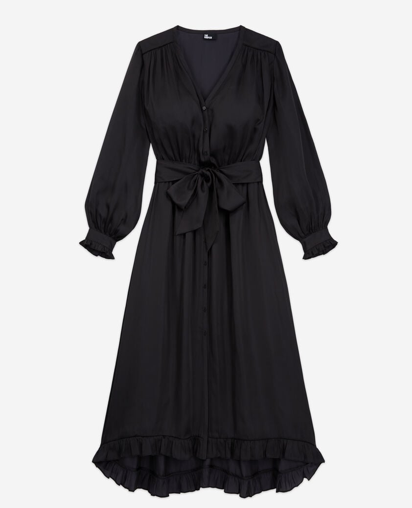 The Kooples WOMEN BLACK long black dress