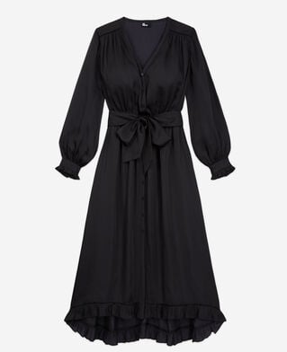 The Kooples WOMEN BLACK long black dress