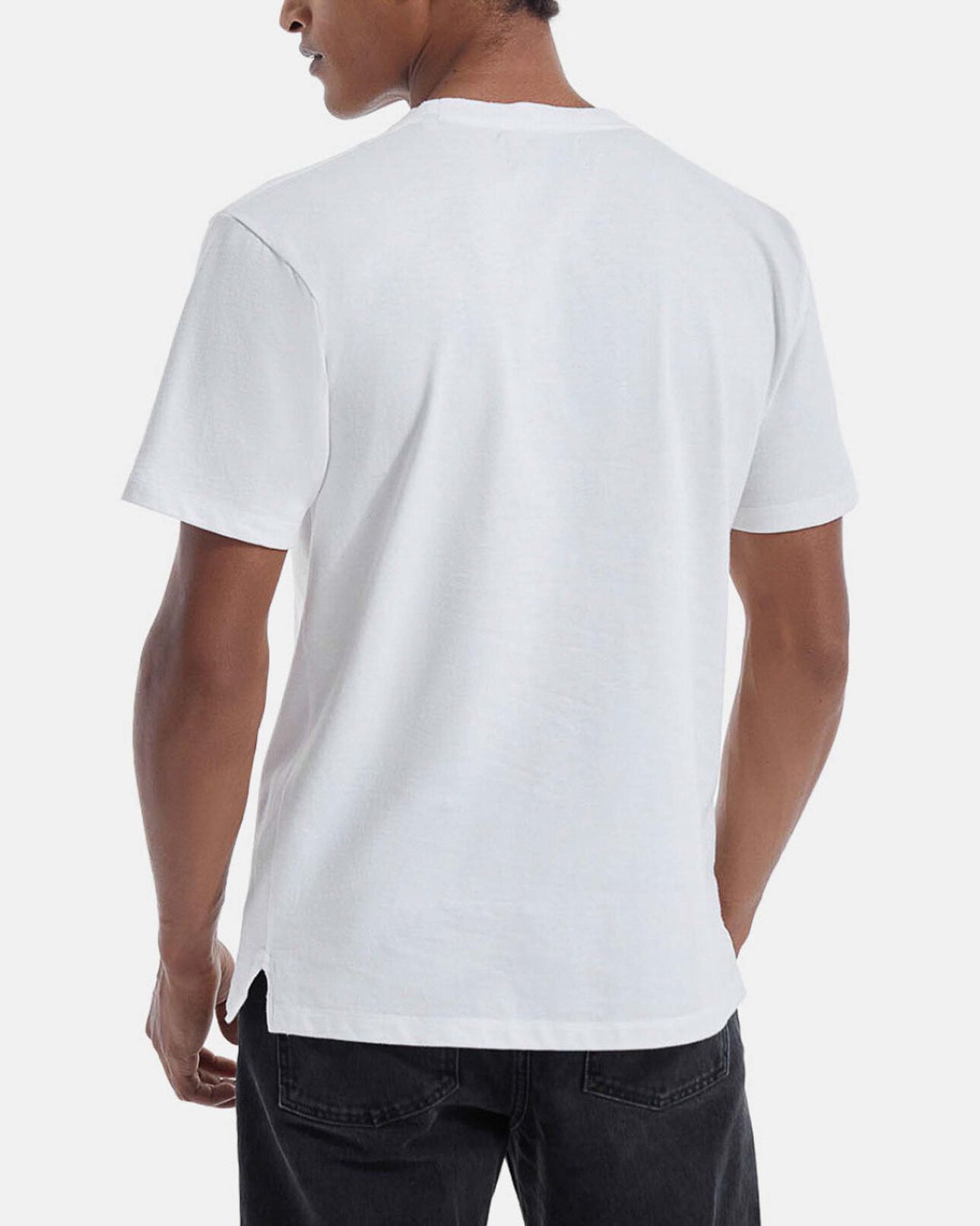 The Kooples MEN WHITE white cotton t-shirt with triple logo