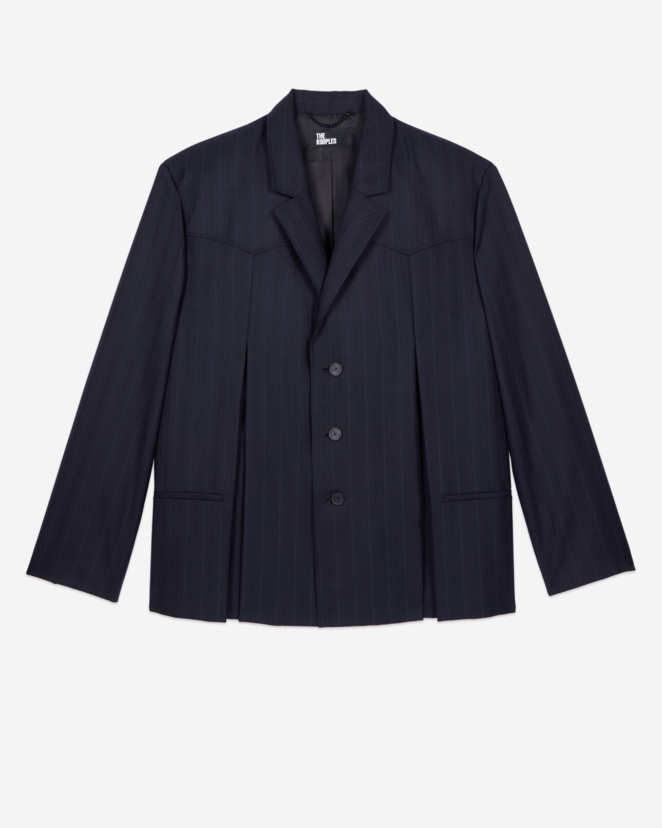 The Kooples HOMBRE NAVY blazer estilo kimono rayas azul