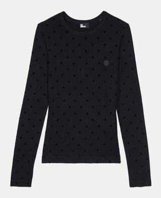 The Kooples MUJER BLACK camiseta manga larga negra