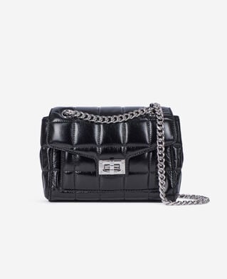The Kooples WOMEN BLACK black quilted leather bag