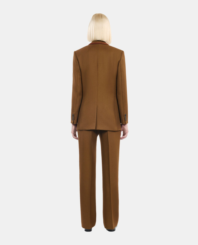 The Kooples FEMME KAKI veste tailleur en laine marron