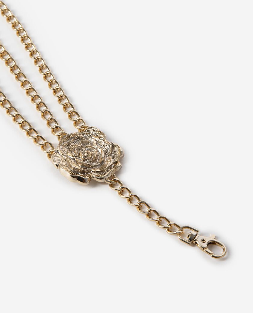 The Kooples DAMEN BLACK GOLD schmuckg&uuml;rtel blumen gold