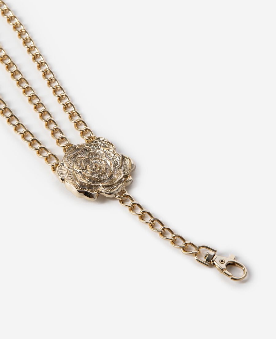 The Kooples DAMEN BLACK GOLD schmuckg&uuml;rtel blumen gold