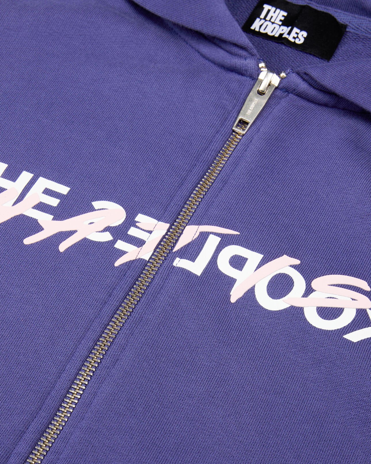 The Kooples WOMEN BLUE ATLANTIQUE what is purple hooded sweatshirt