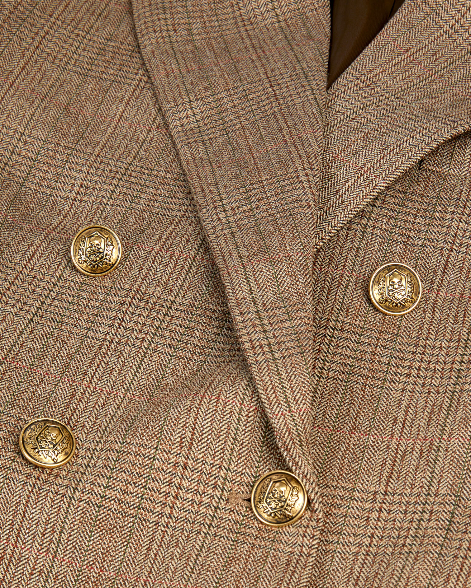Blazer chevron en laine marron, BROWN CHEVRON, hi-res image number null