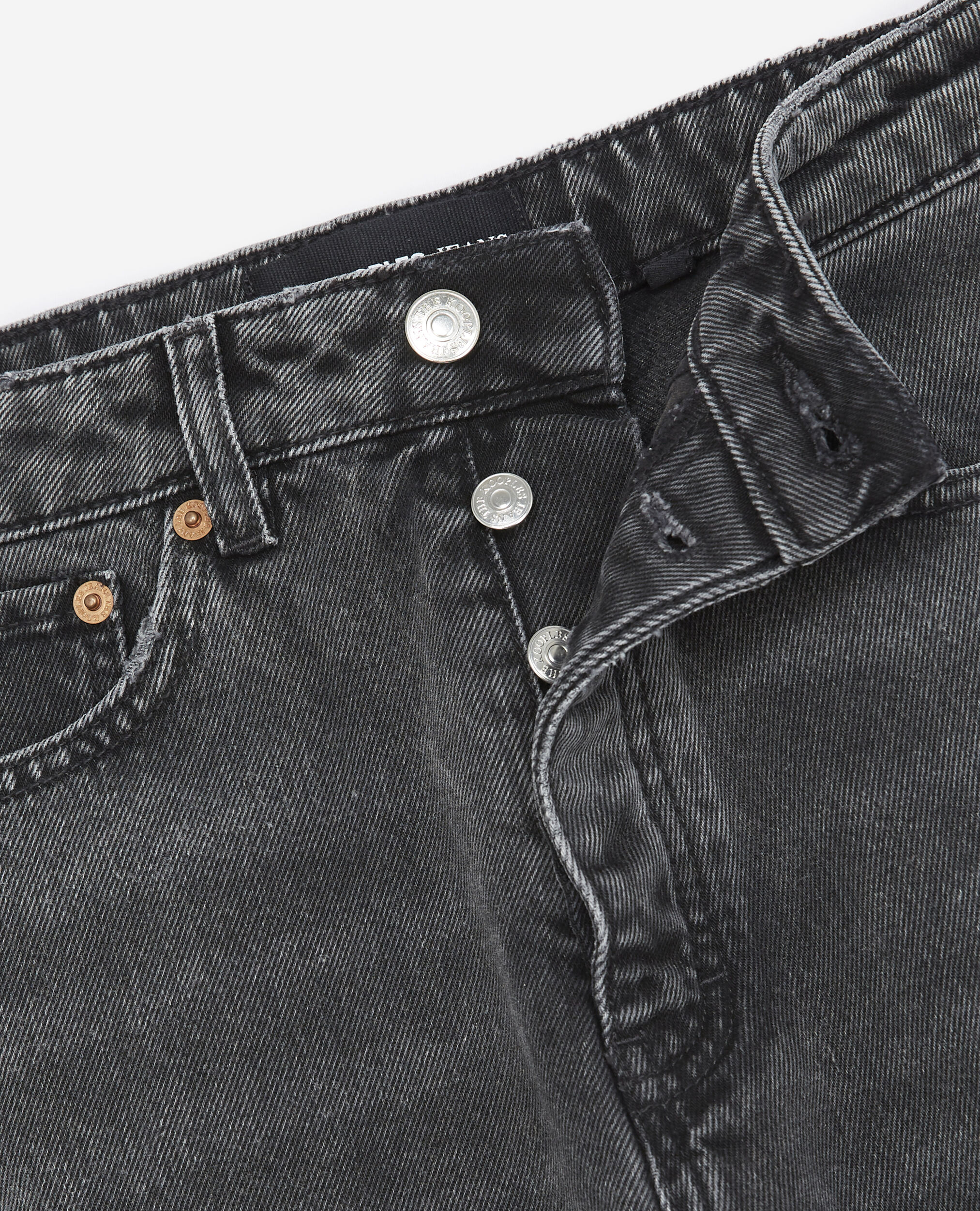 Faded black jeans with side pockets, BLACK WASHED, hi-res image number null