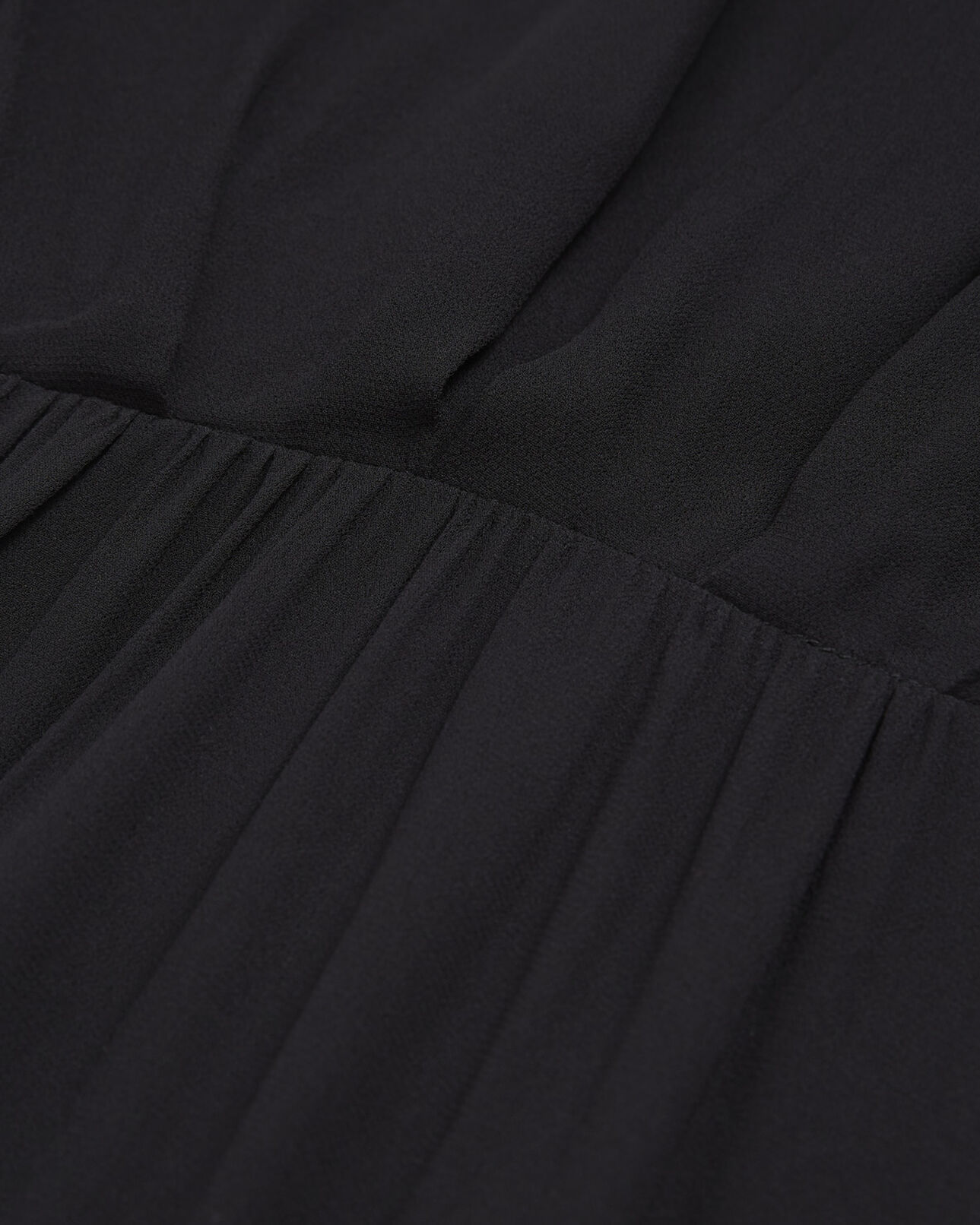 The Kooples WOMEN BLACK long semi-sheer dress