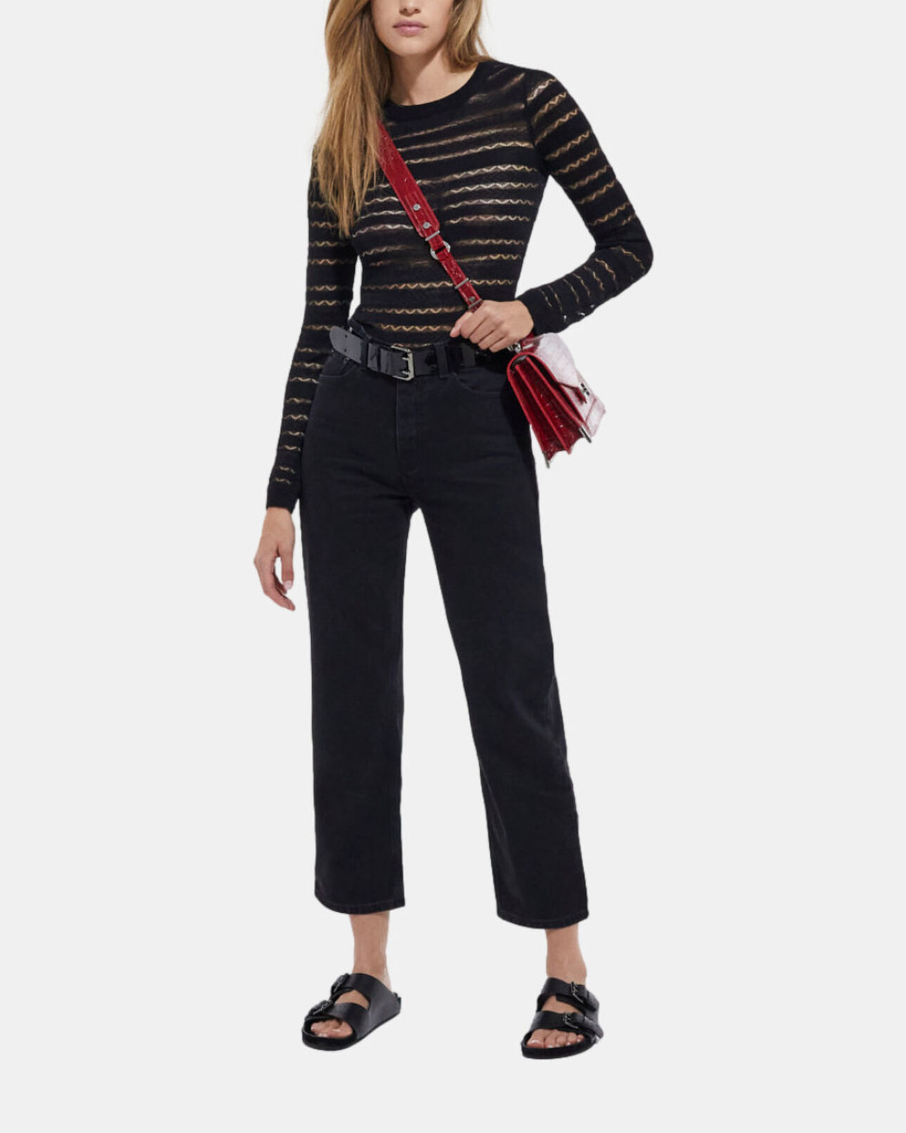 The Kooples FEMME RED RISK sac emily small rouge