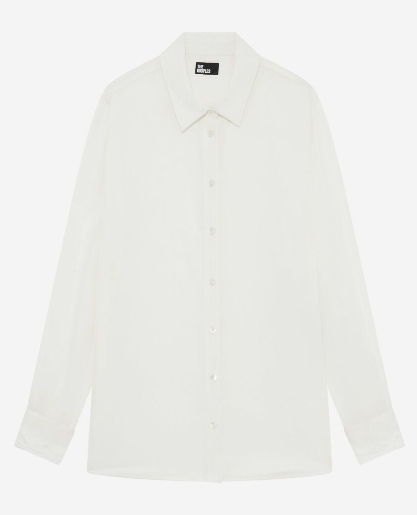 The Kooples F ECRU unbleached silk shirt
