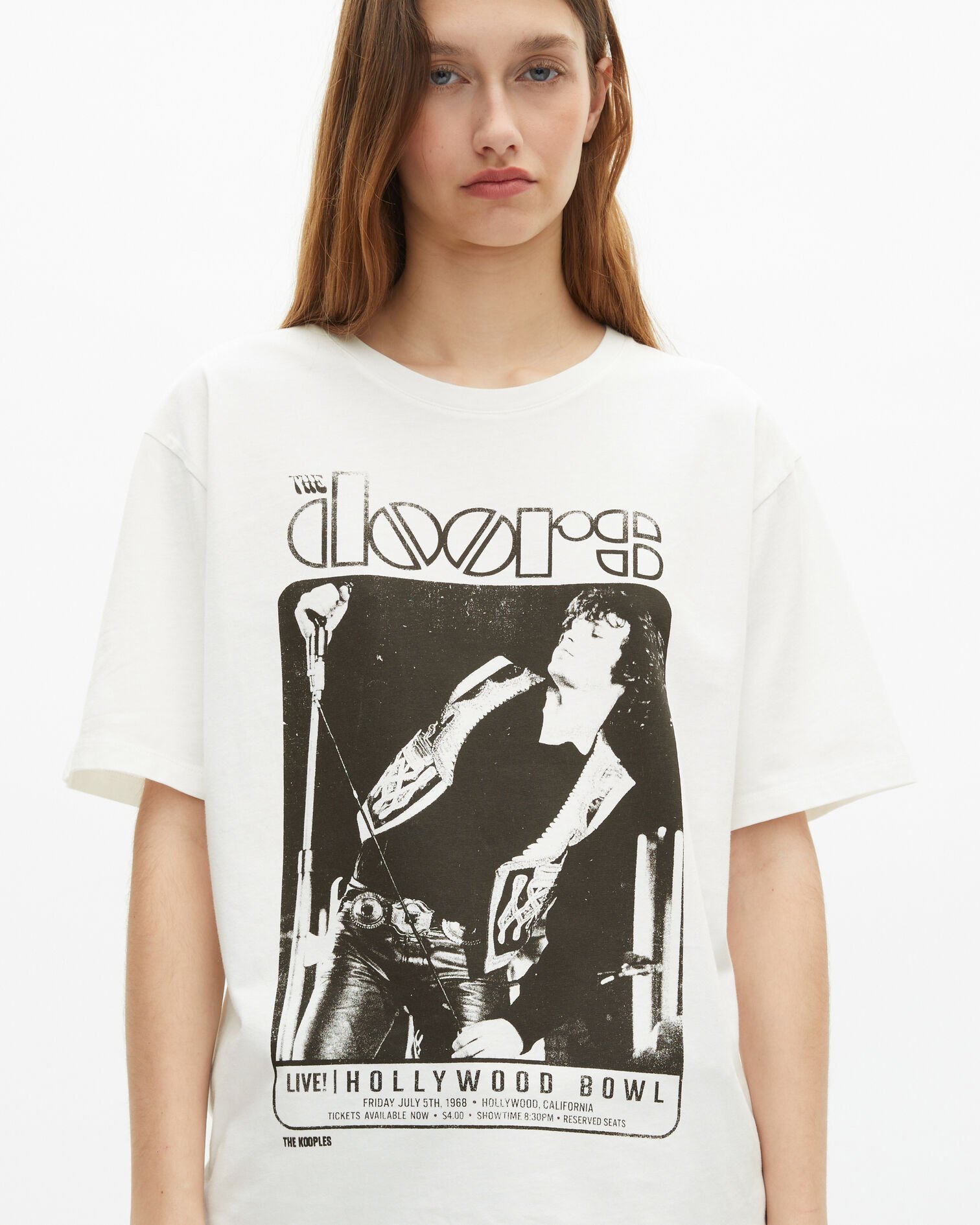 T-shirt mixte The Doors X The Kooples écru, ECRU, hi-res image number null