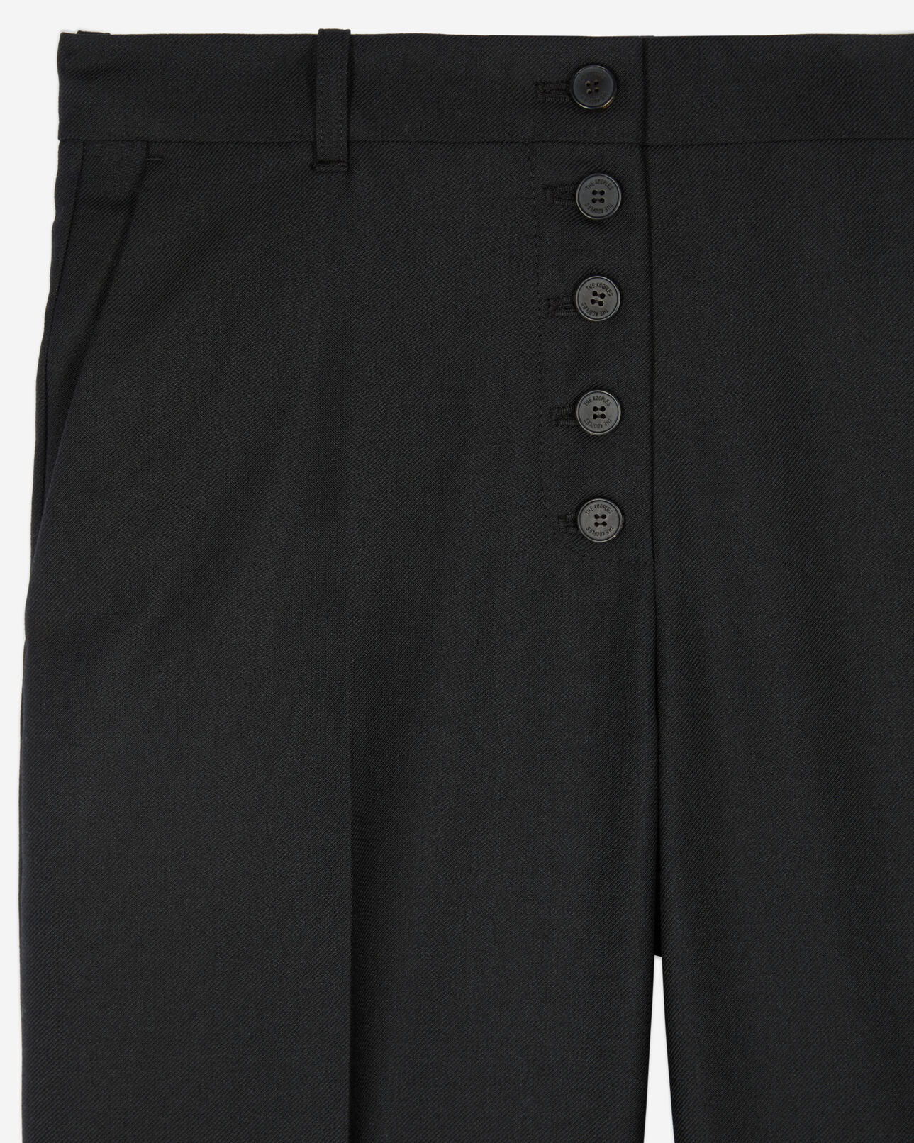The Kooples FEMME BLACK pantalon droit noir