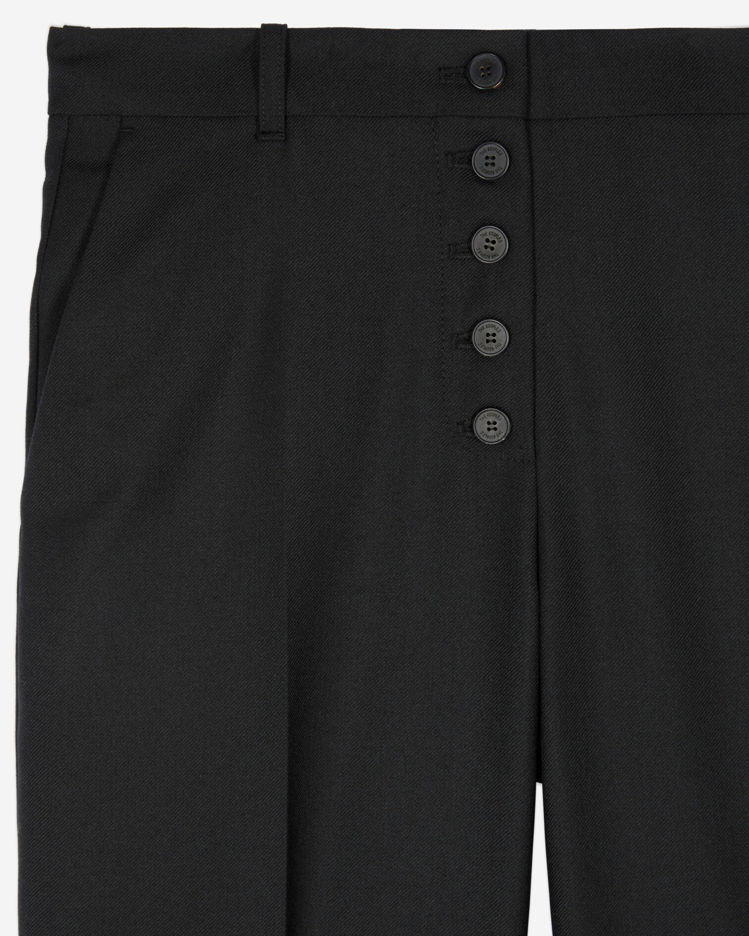 Pantalon droit noir, BLACK, hi-res image number null