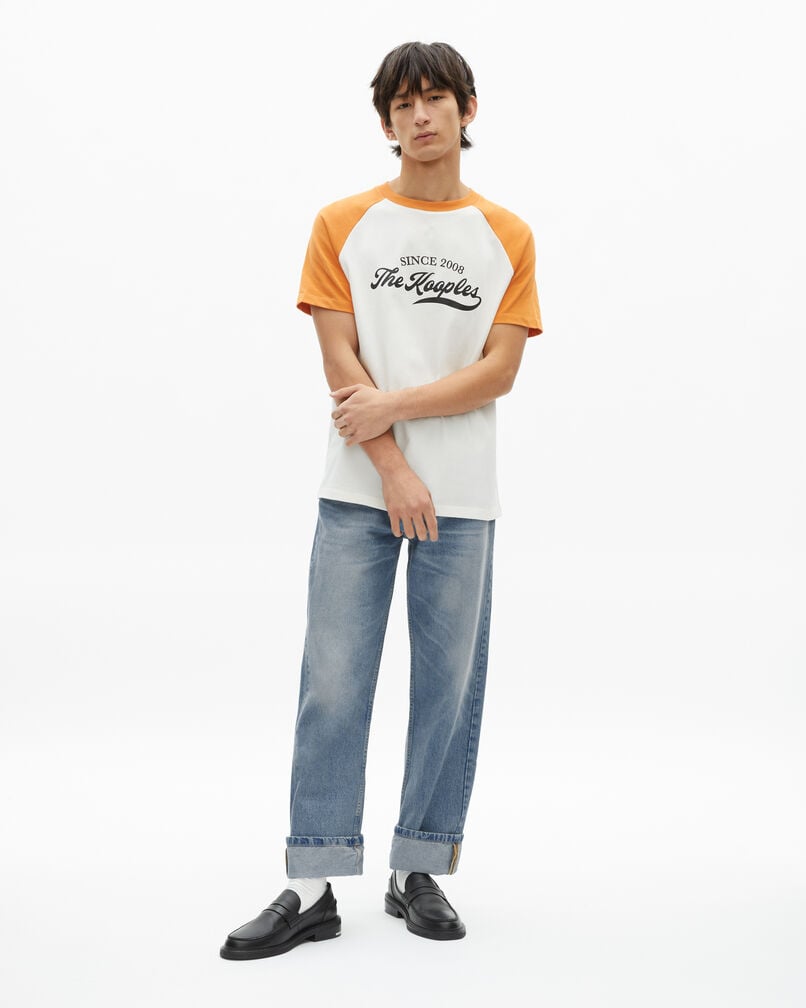 The Kooples HOMME ECRU t-shirt à sérigraphie écru