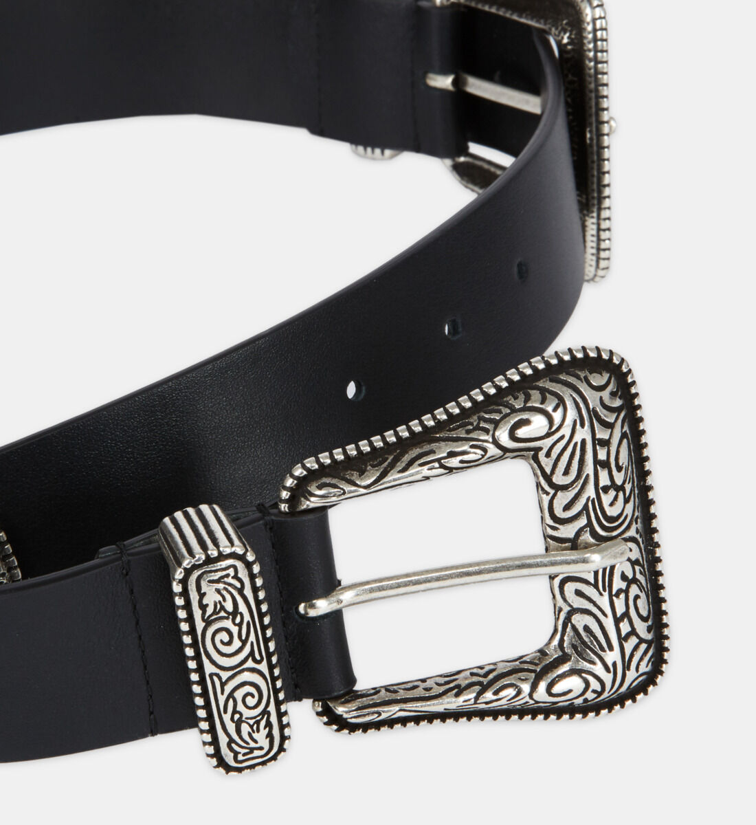 Ceinture large noir shop