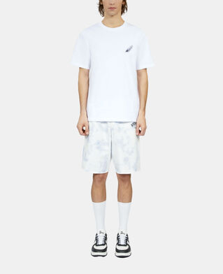 The Kooples H WHITE white t-shirt with feather embroidery