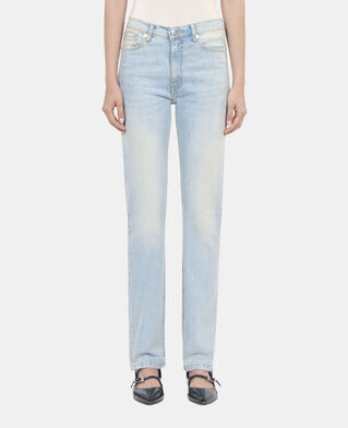 The Kooples F BLUE BLEACHED / NAVY slim light blue jeans