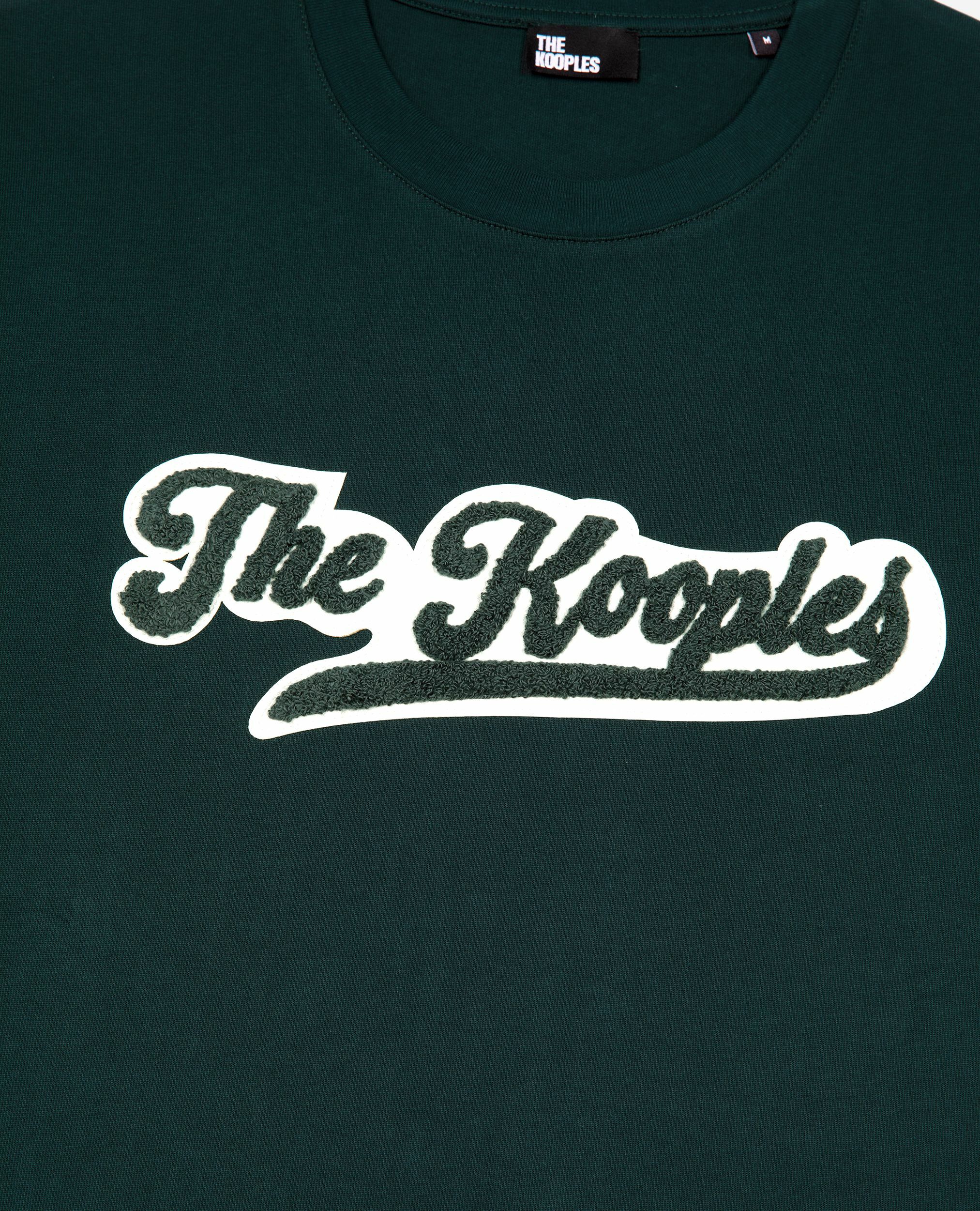 T-shirt with dark green patch, BOTTLE GREEN, hi-res image number null