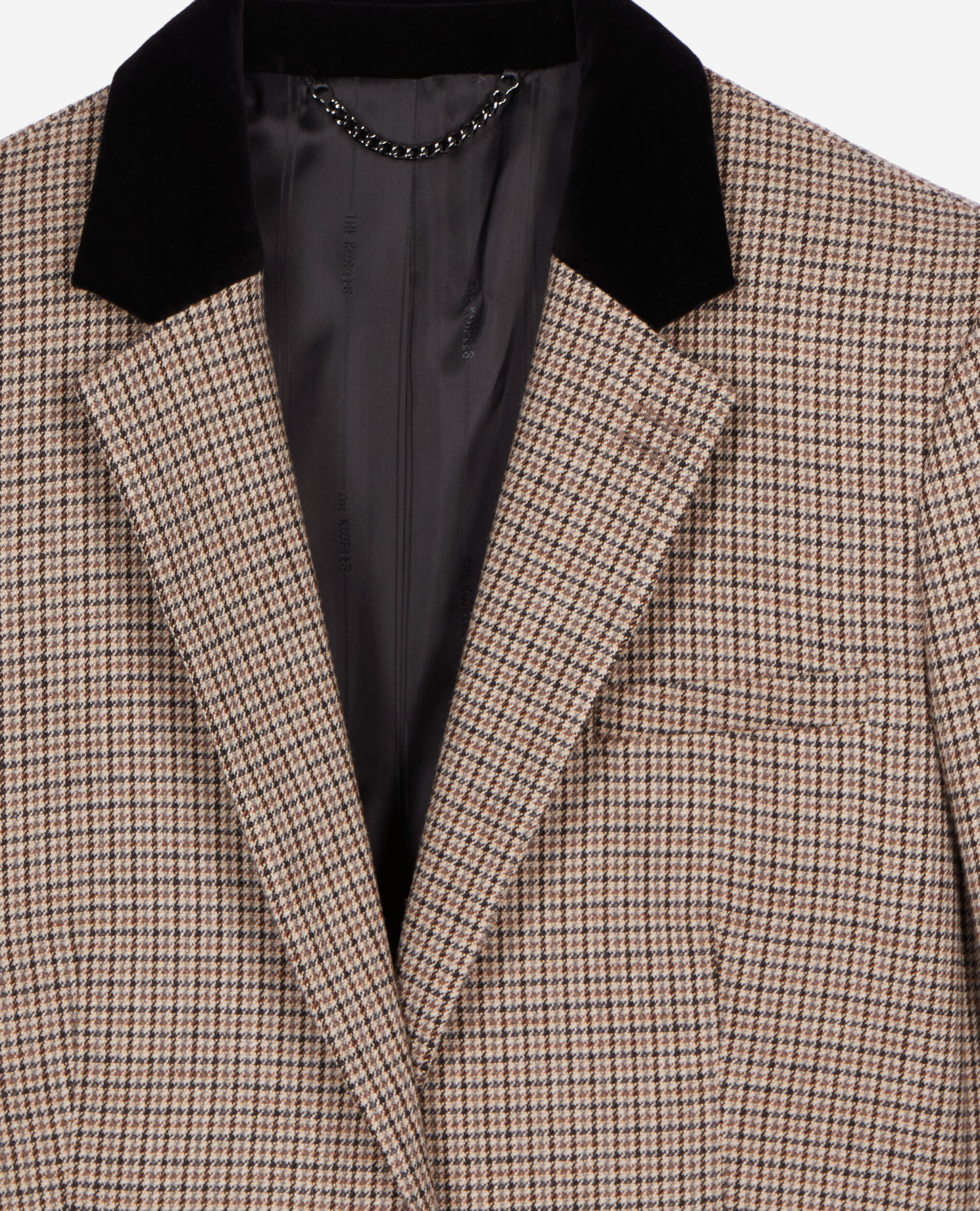 Veste pied de poule beige 2025