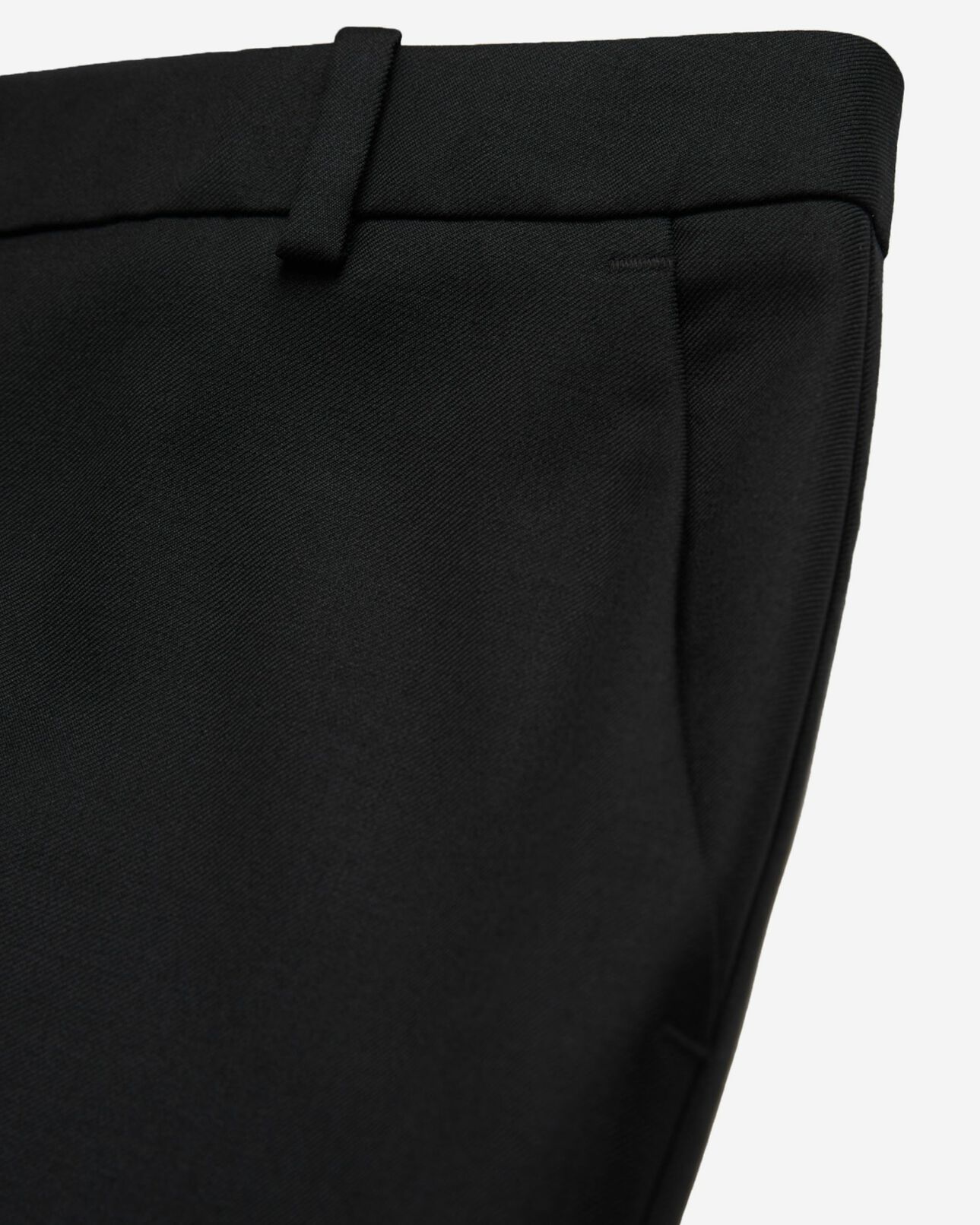 The Kooples DAMEN BLACK schwarze slim-fit-hose aus wolle