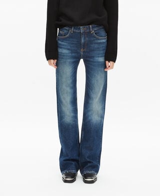 The Kooples F BLUE ELECTRIC blue flared low-rise jeans