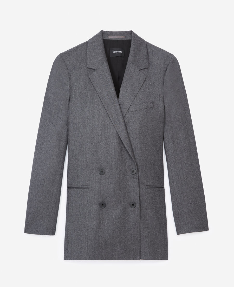 dark gray structured jacket
