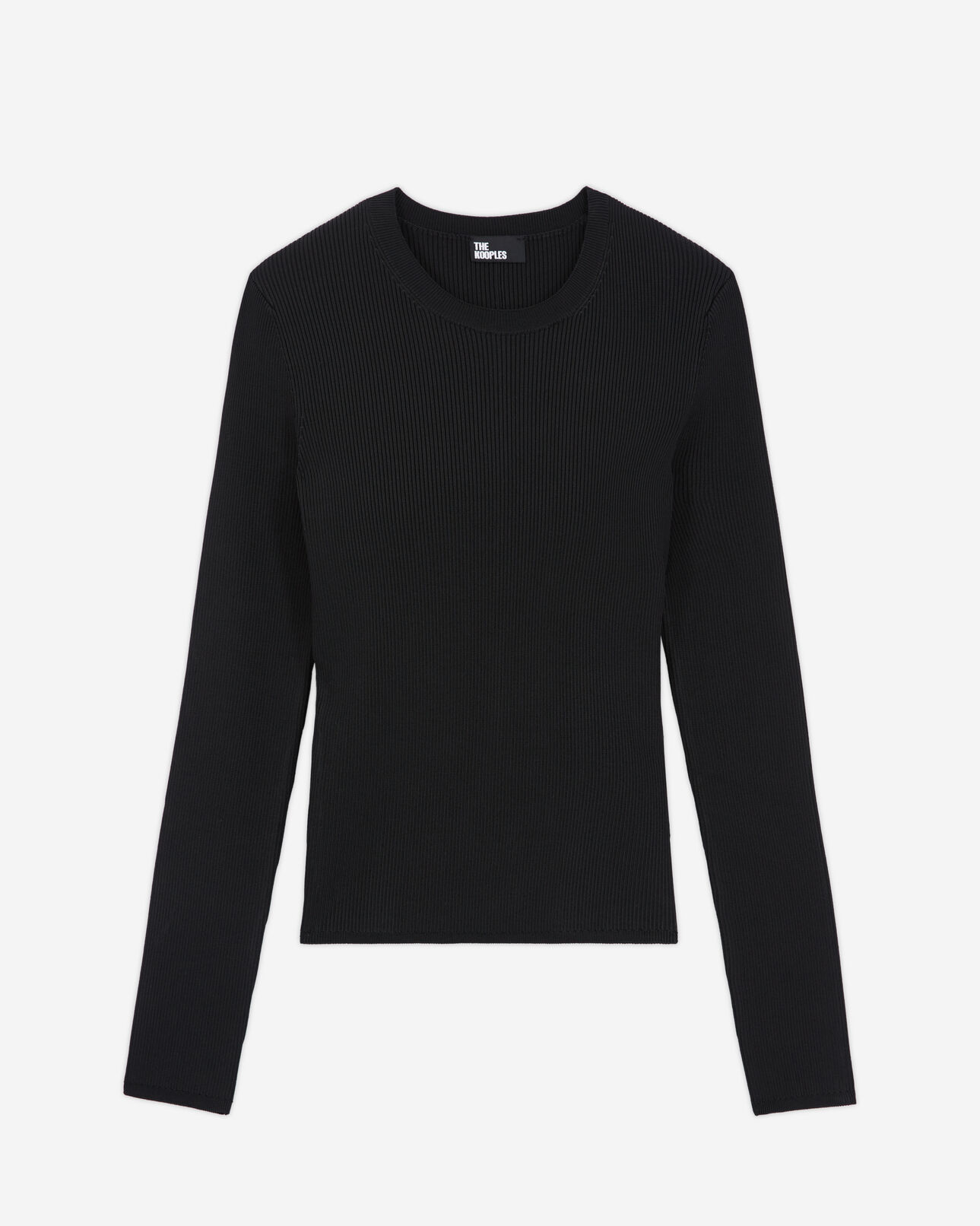 The Kooples WOMEN BLACK black slim-fit top