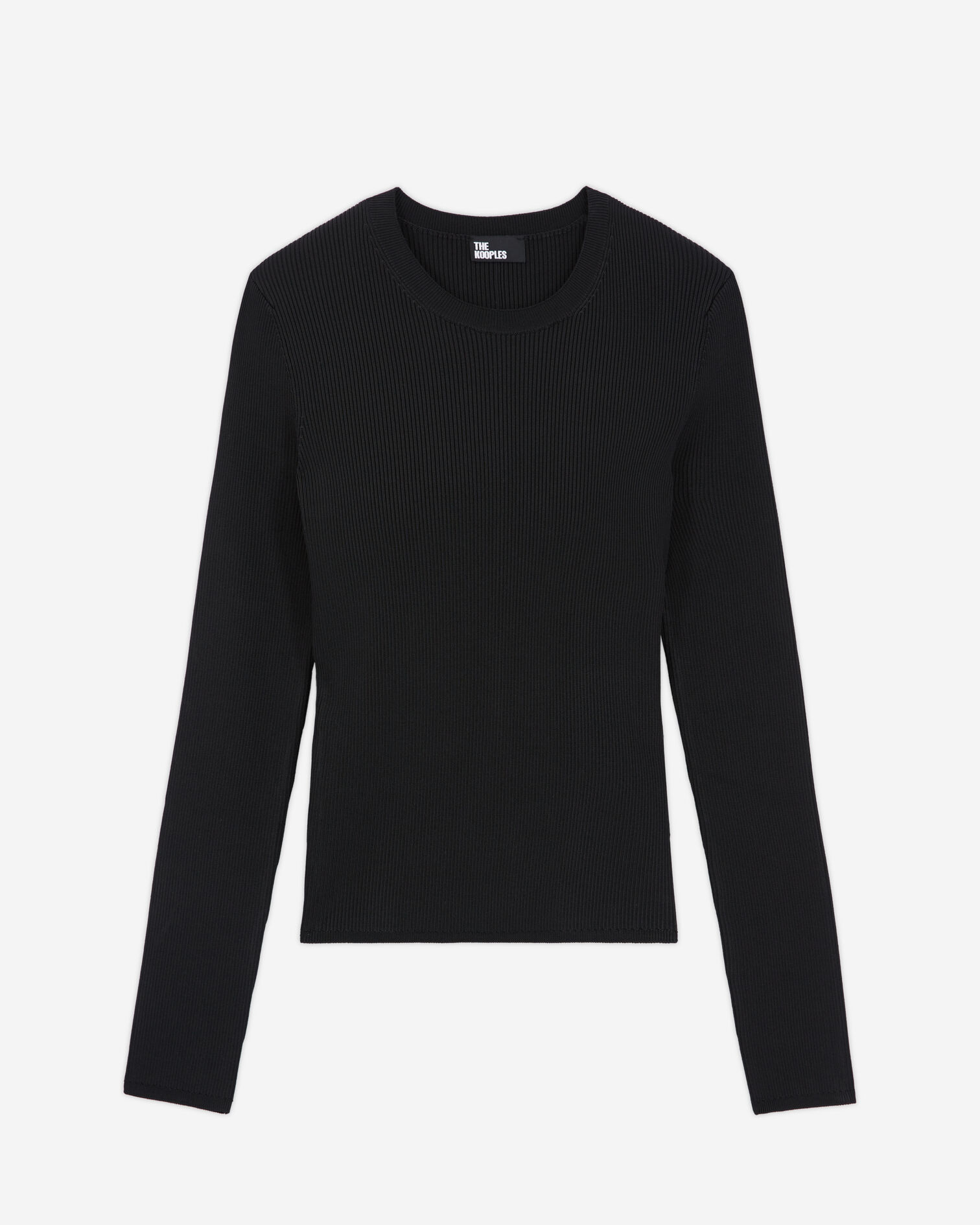 Black slim-fit top, BLACK, hi-res image number null