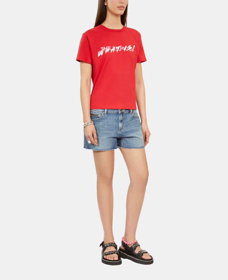 The Kooples DAMEN RED leuchtend rotes t-shirt what is