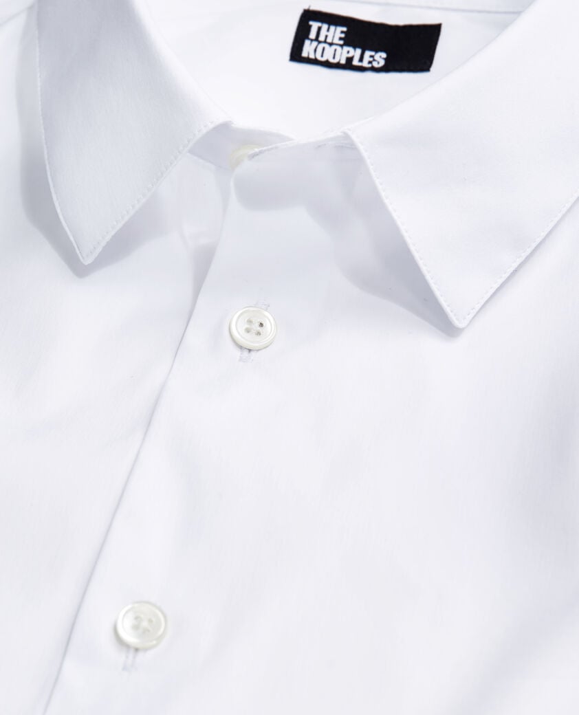 The Kooples MEN WHITE formal white poplin shirt