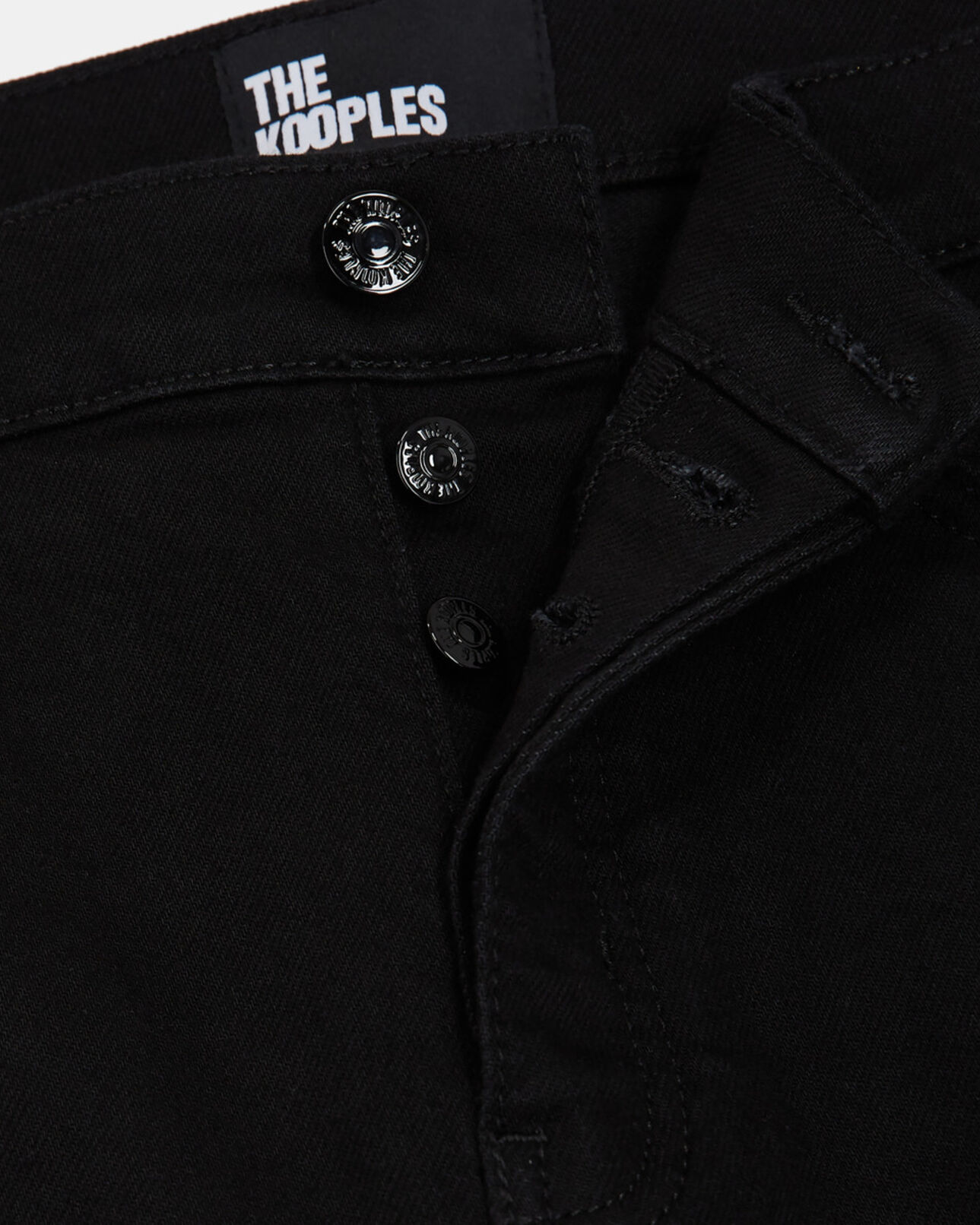 The Kooples FEMME BLACK jean flare noir