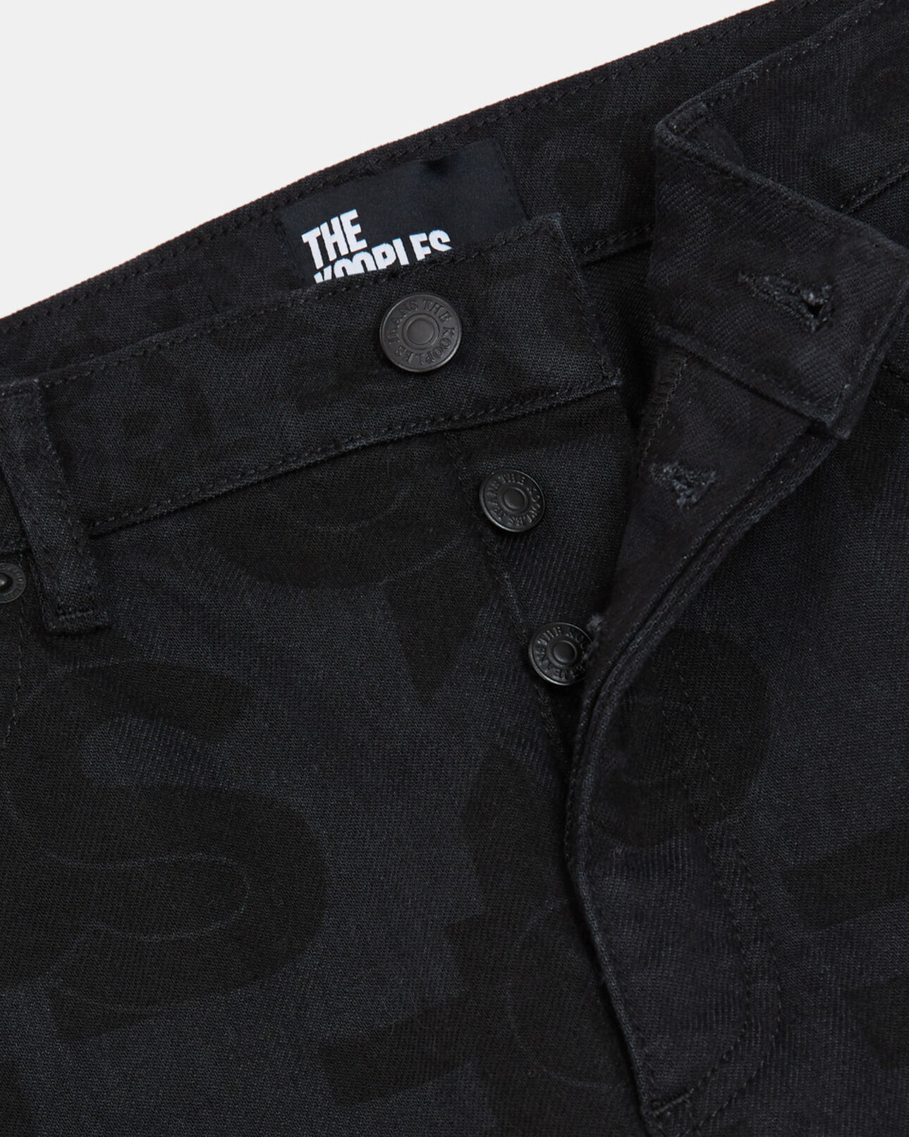 The Kooples WOMEN BLACK WASHED the kooples jeans with logo