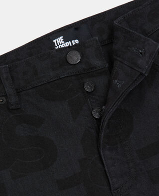 The Kooples F BLACK WASHED the kooples jeans with logo