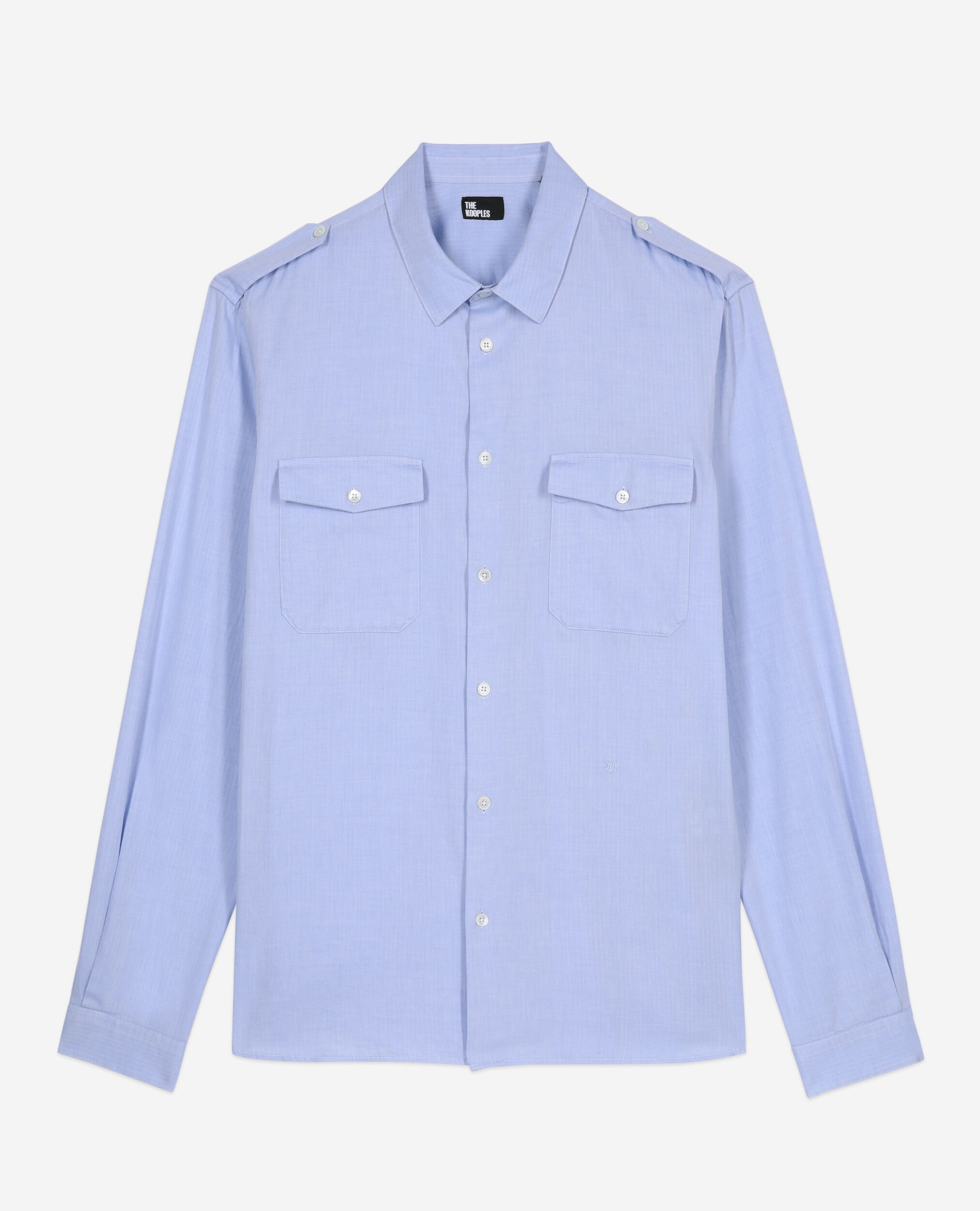 Sky blue chevron shirt, LIGHT BLUE, hi-res image number null