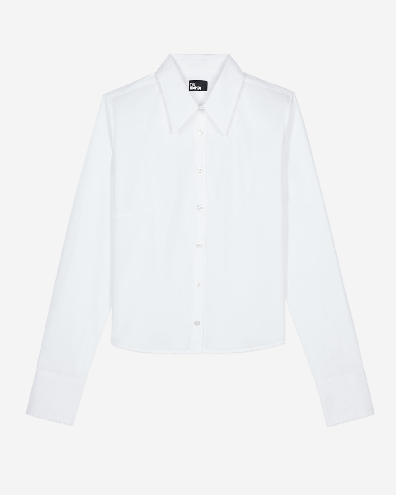 The Kooples WOMEN WHITE white poplin shirt