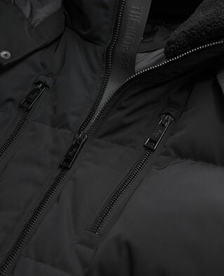 The Kooples MEN BLACK black hooded puffer jacket
