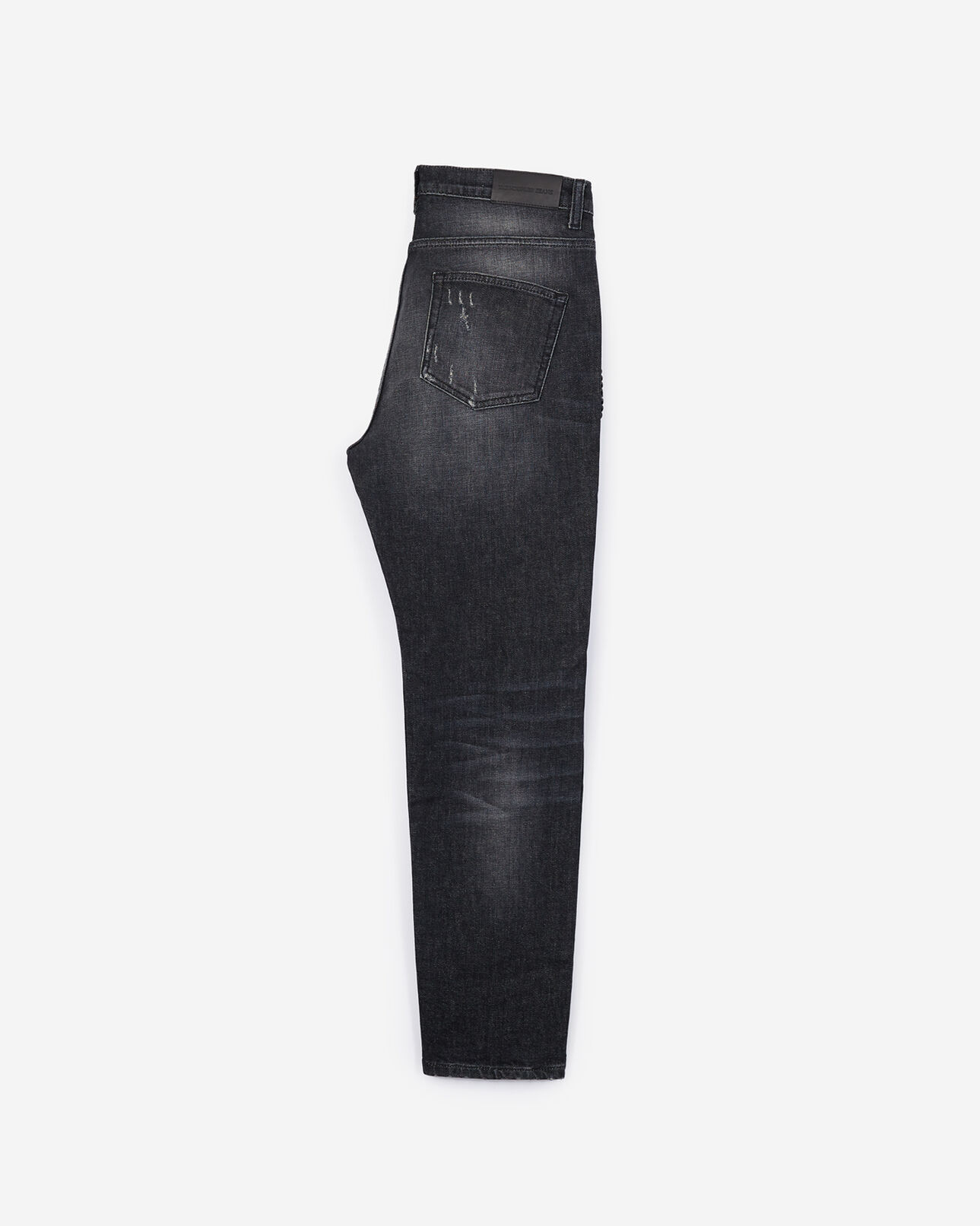 The Kooples MEN BLACK DENIM tapered grey ripped jeans